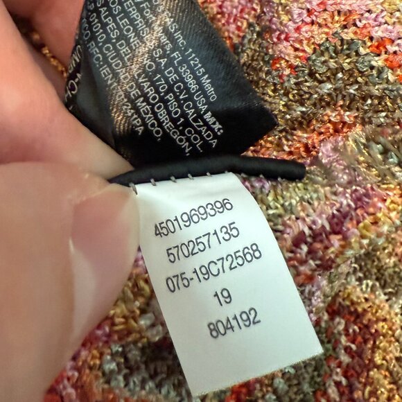Chico's Travelers Multi Color Chevron Tank Top Size 1 (8 / 10) - Picture 7 of 8
